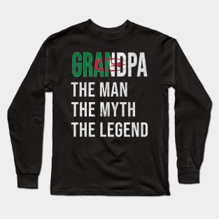 Grand Father Algerian Grandpa The Man The Myth The Legend - Gift for Algerian Dad With Roots From  Algeria Long Sleeve T-Shirt